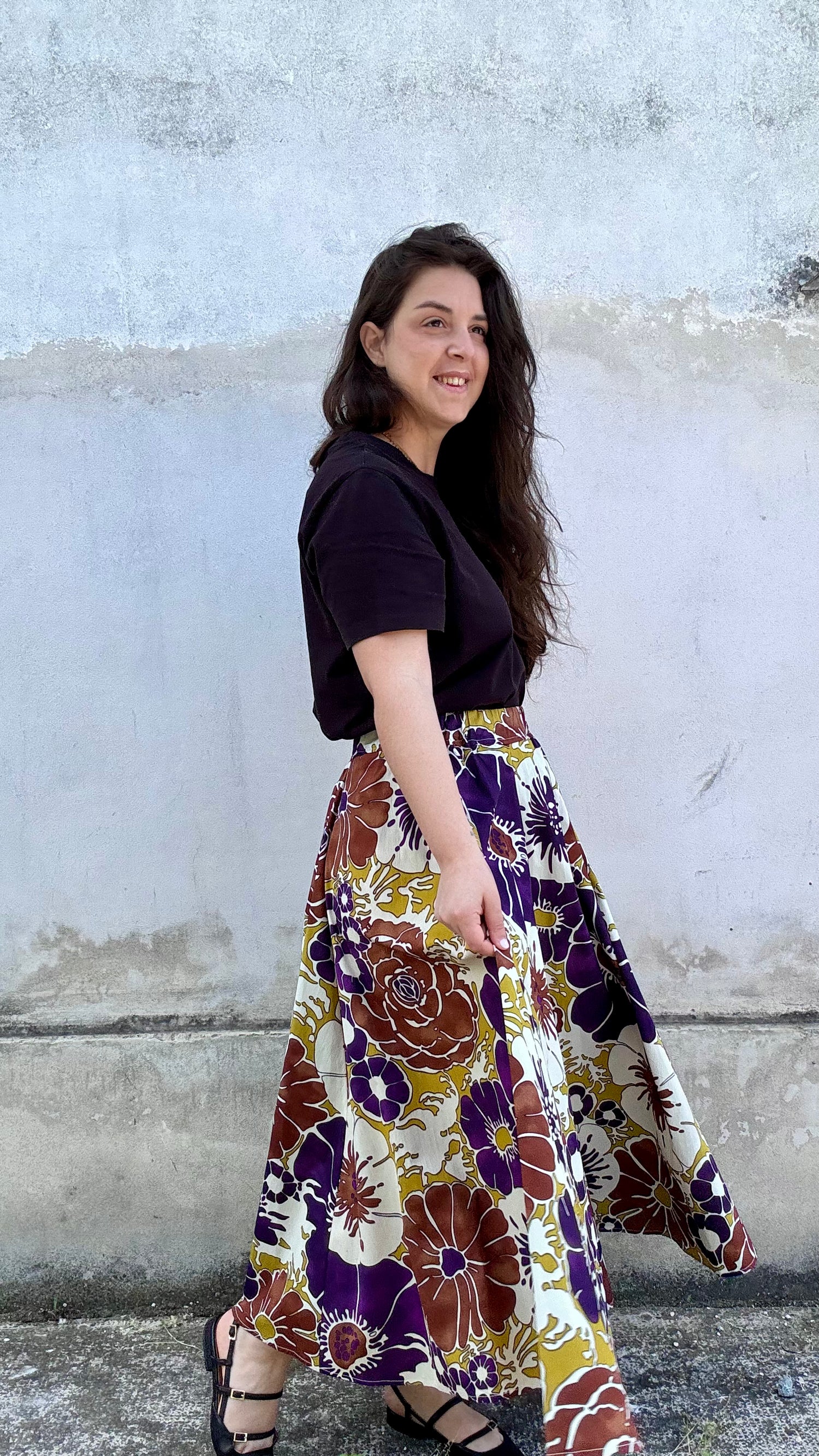 Fiori viola e marroni