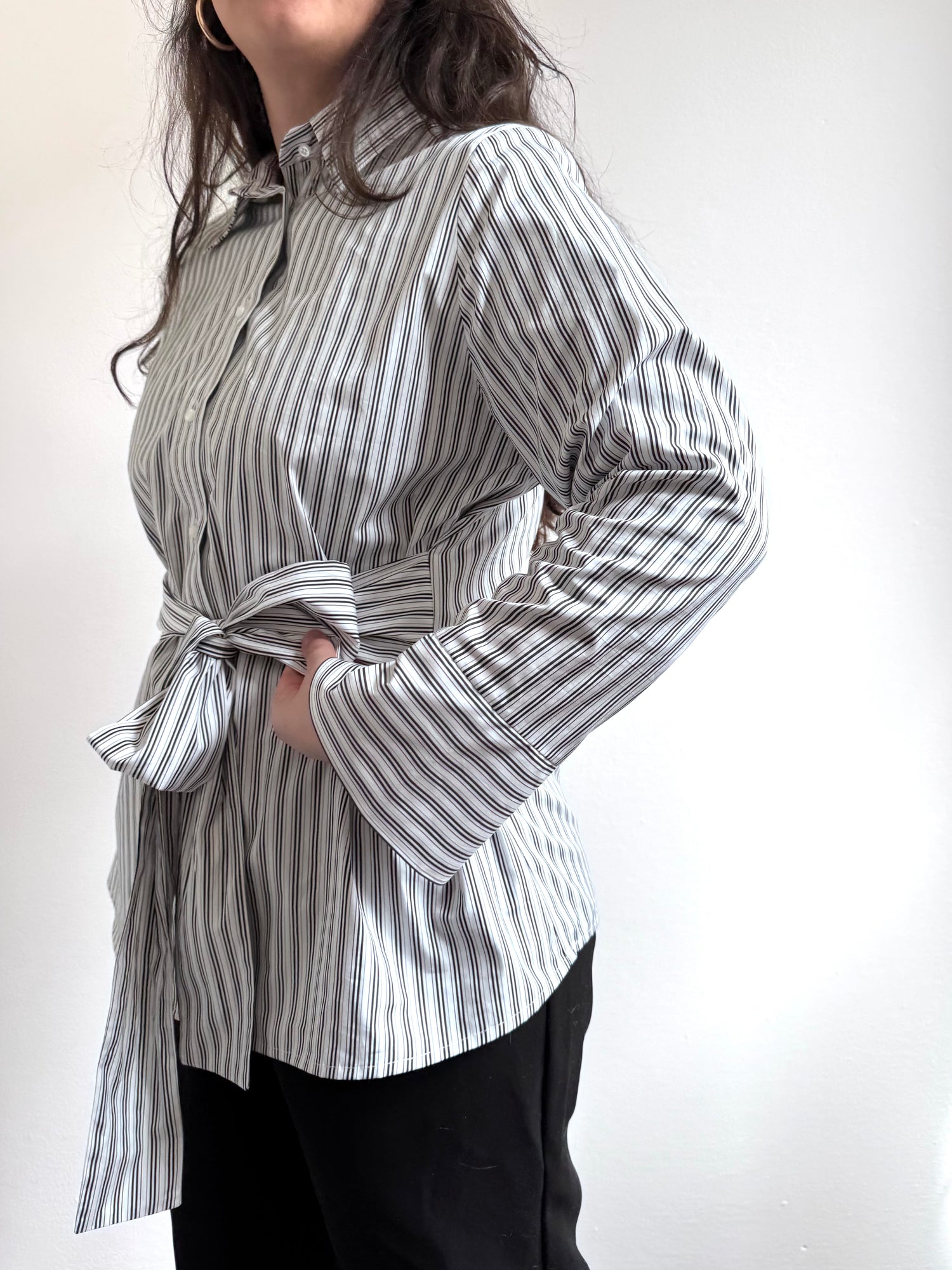 Camicia Anna, RIGA BIANCA E NERA