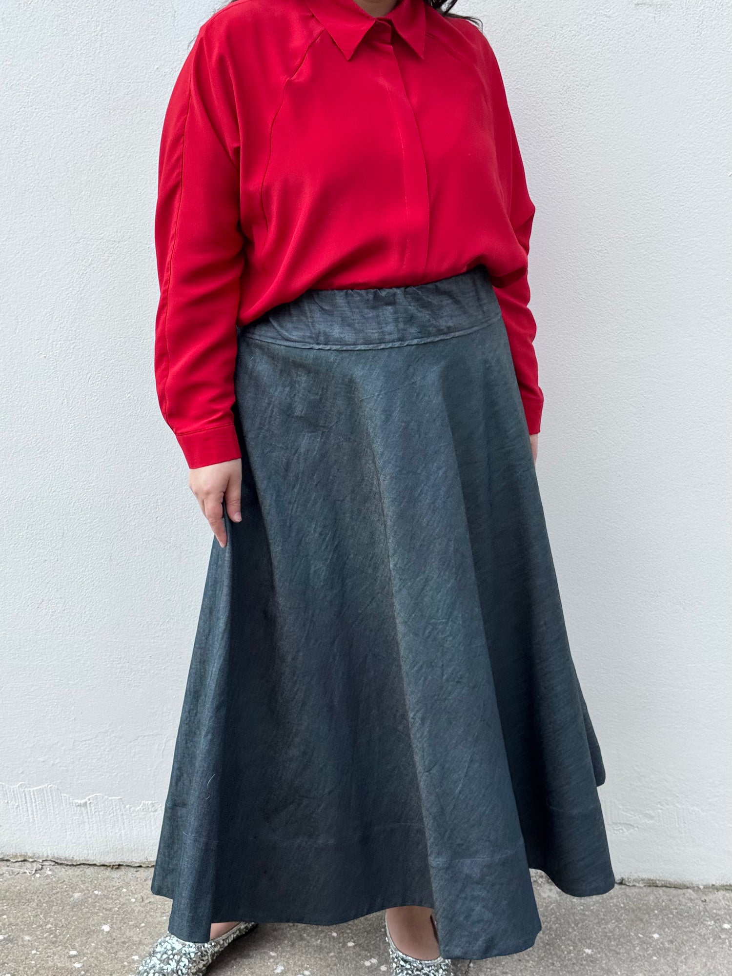 Gonna mezza ruota, DENIM