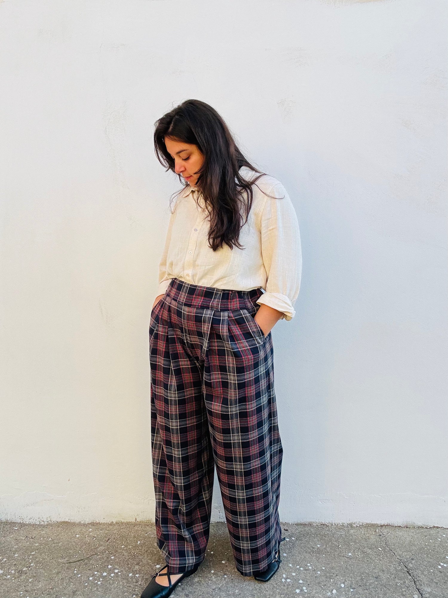 Tartan, blu e grigio