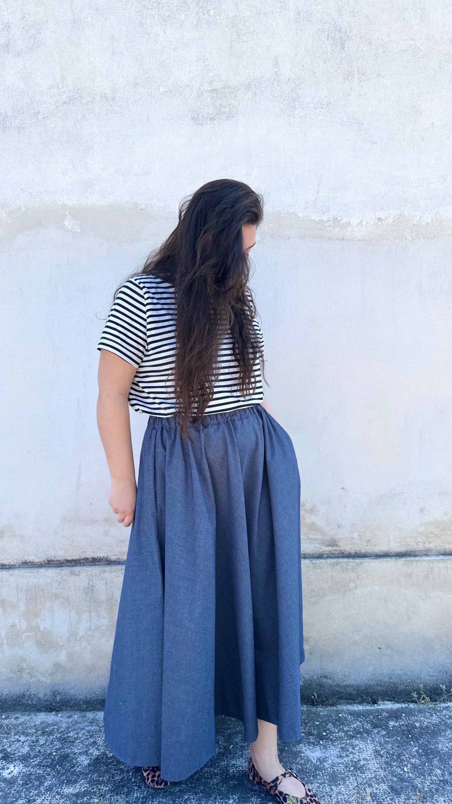 Gonna in Denim di cotone