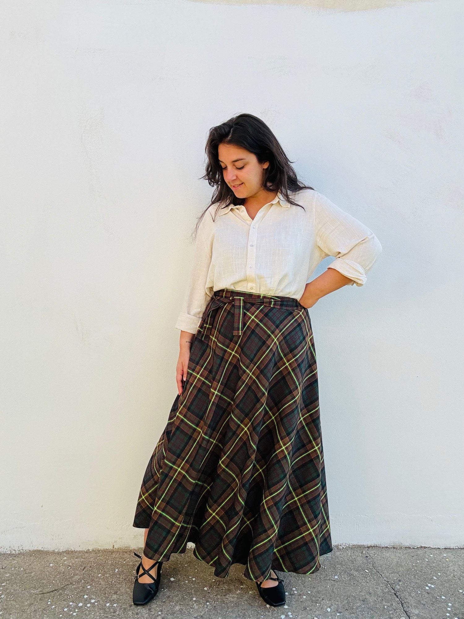 Tartan, verde e marrone