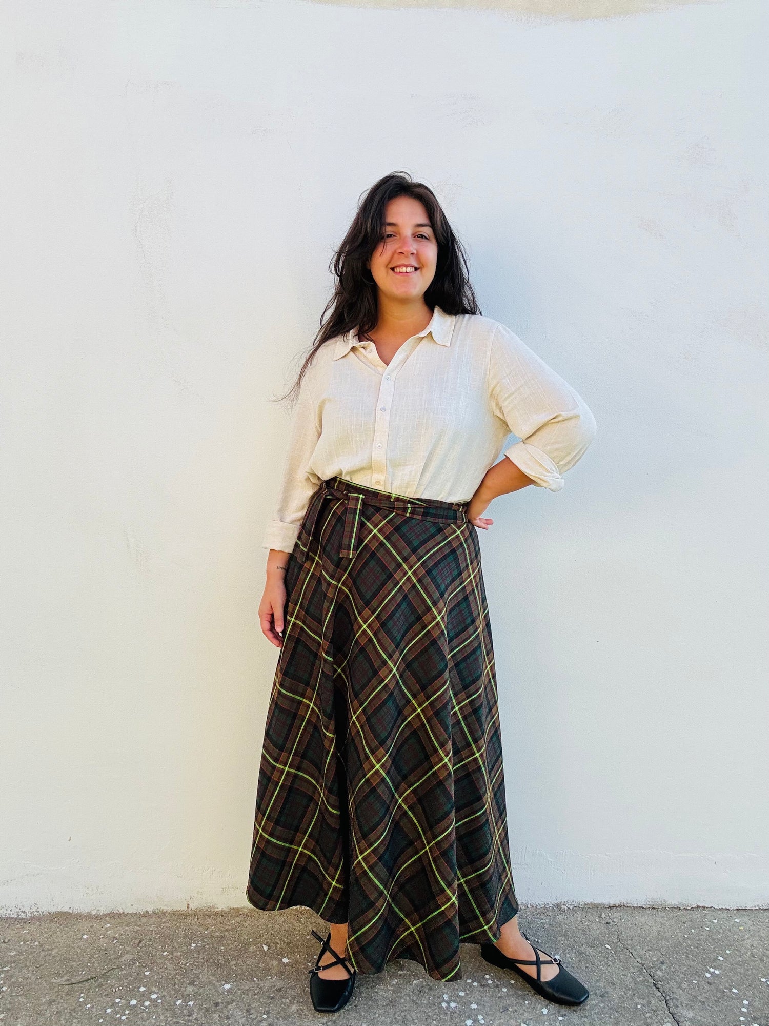 Tartan, verde e marrone