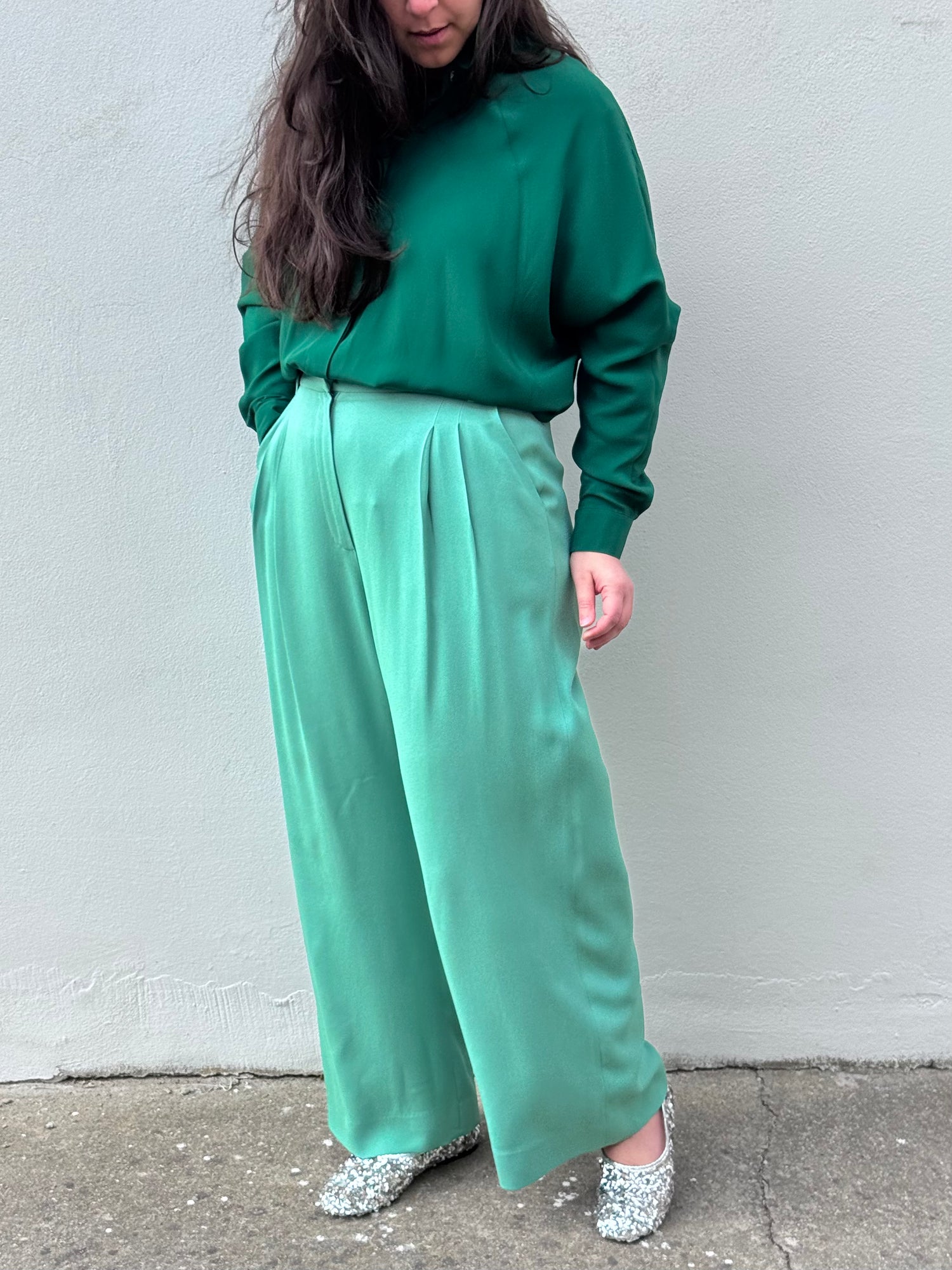 Pantalone Nini, VERDE ACQUA