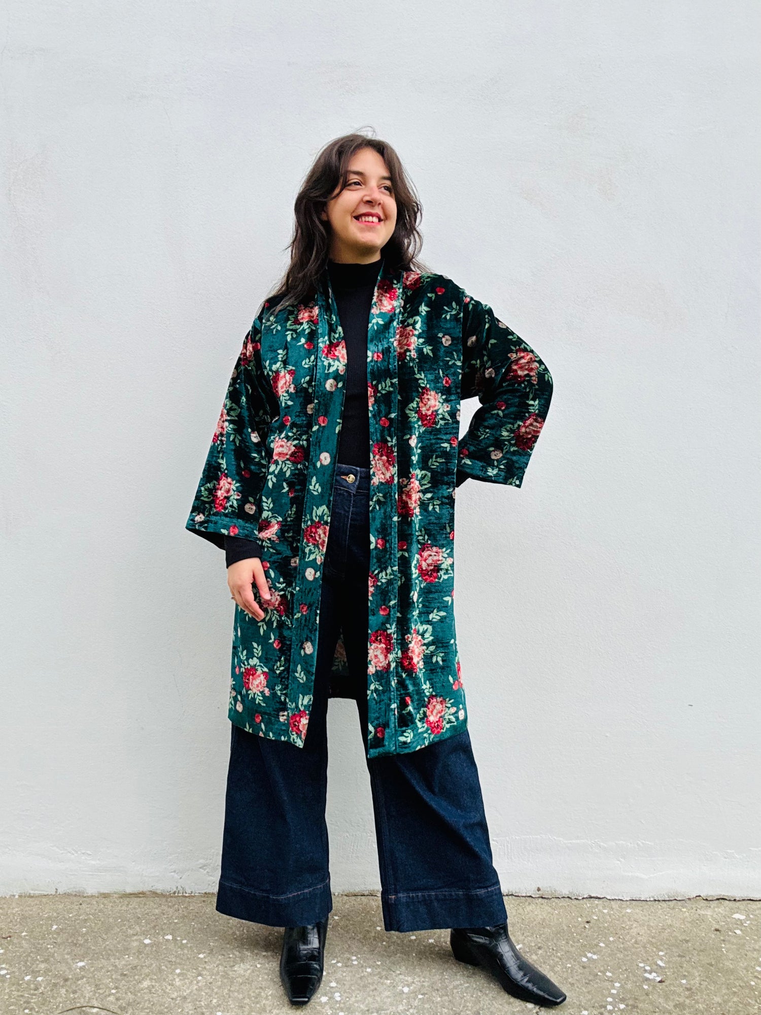 Fantasia con mela e fiori