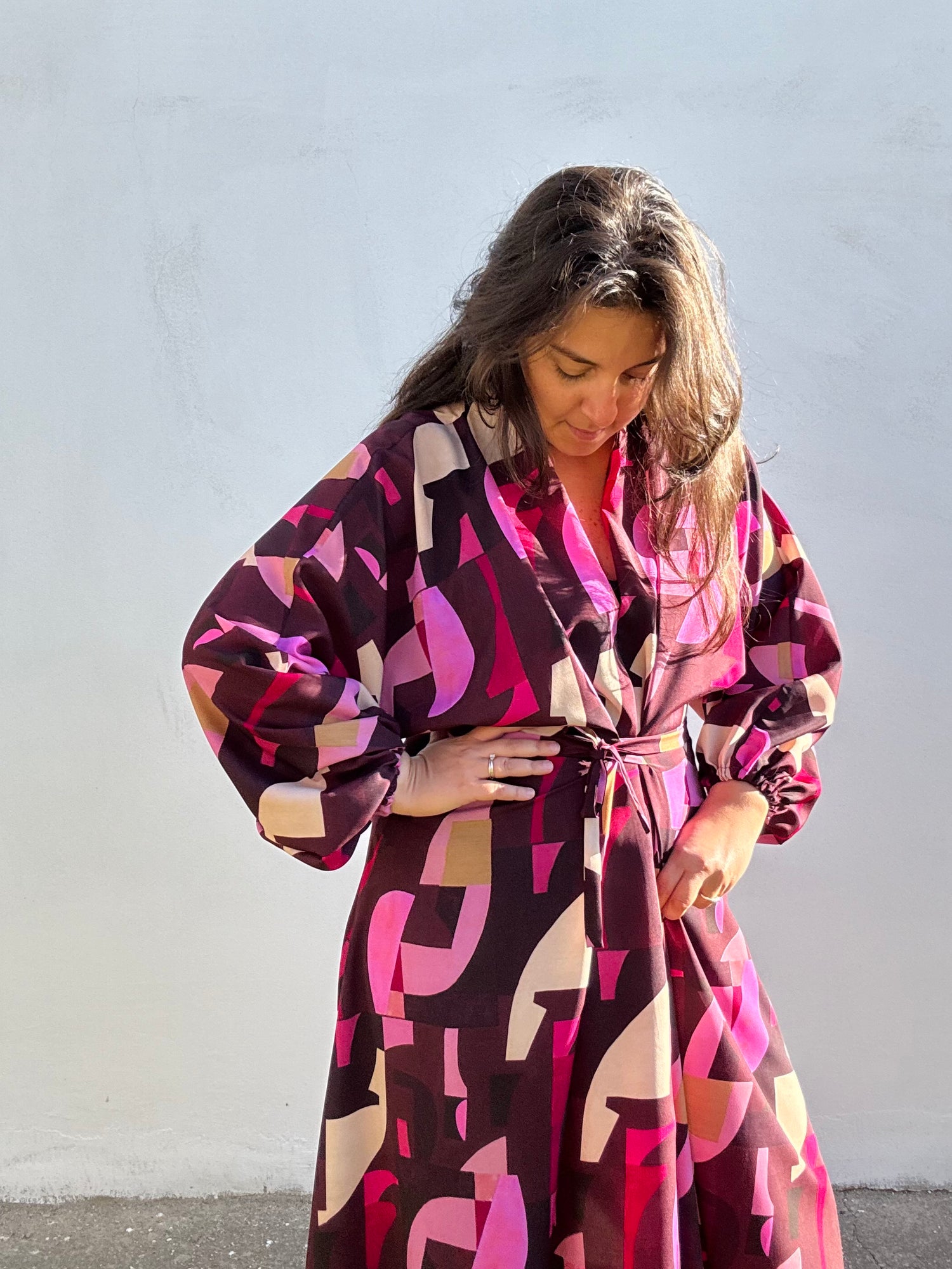 Disegni geometrici bordeaux